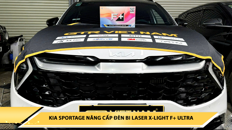 KIA SPORTAGE NÂNG CẤP ĐÈN BI LASER X-LIGHT F+ ULTRA TẠI H96 AUTO - ĐẮK LẮK